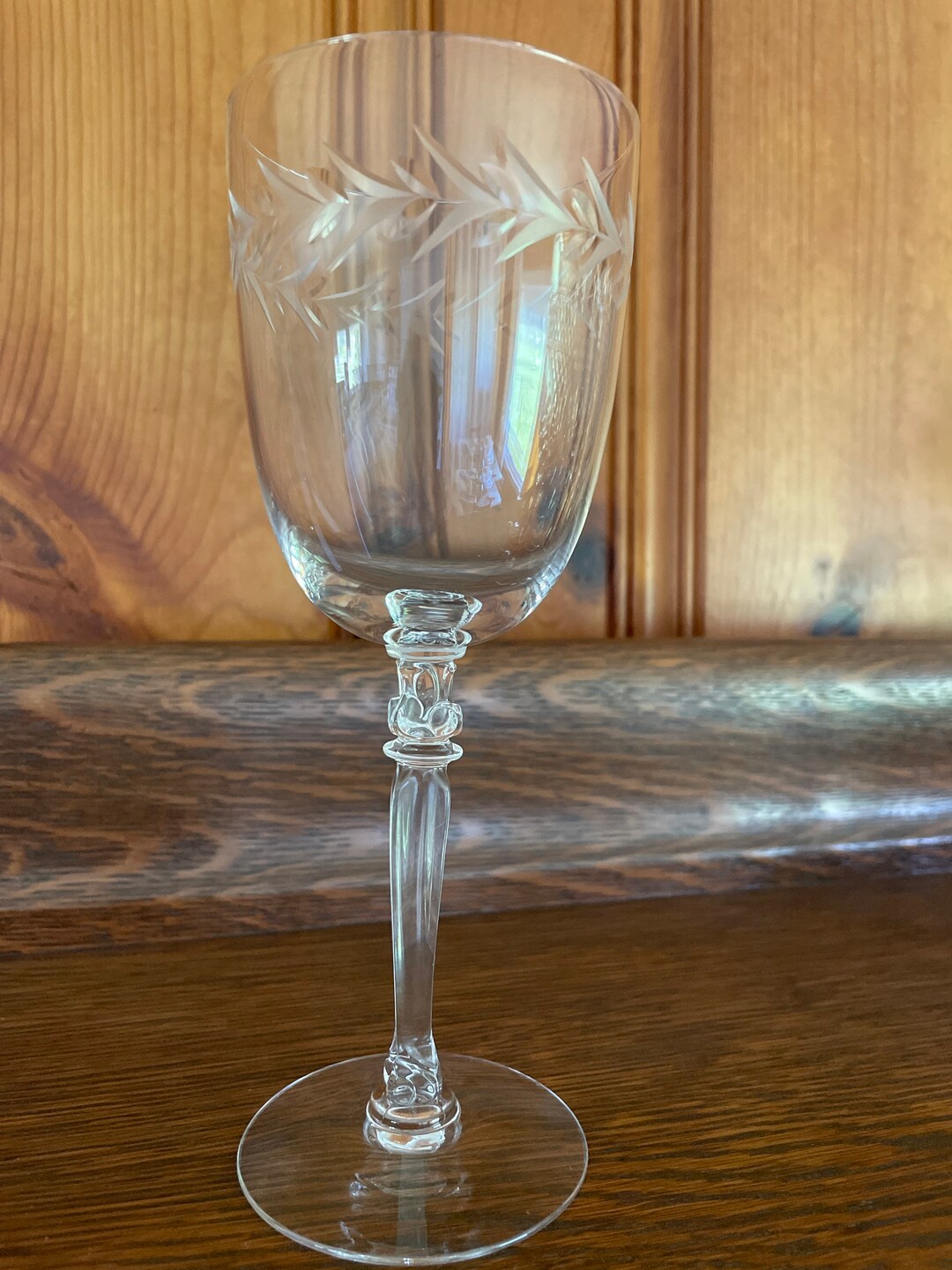 Fostoria Crystal Wine Glasses Stemware Holly Clear Fostoria Etsy