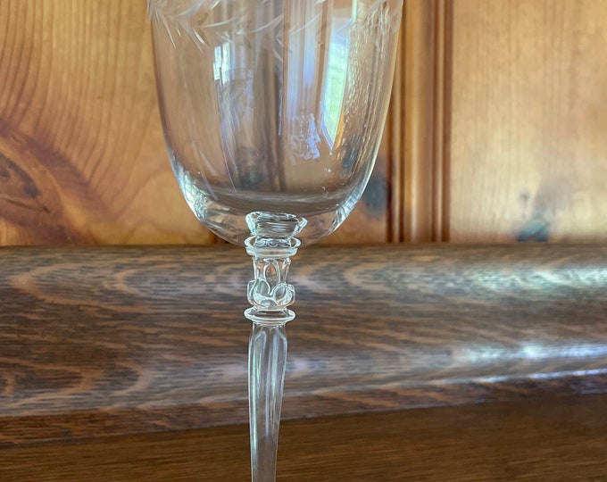 Fostoria Crystal Wine Glasses Stemware Holly Clear Fostoria Water