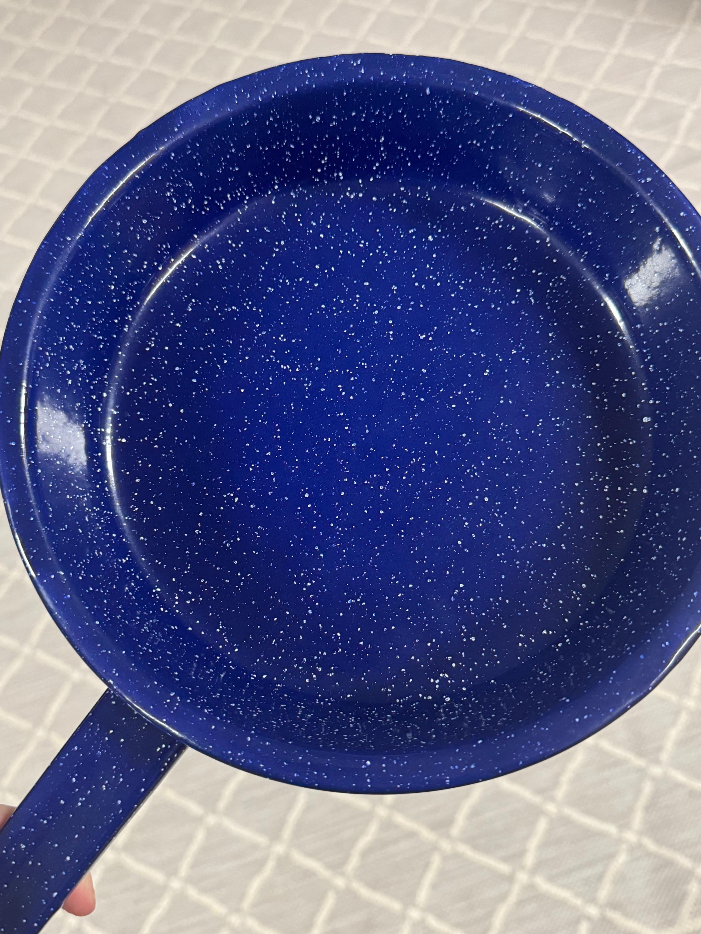 Vintage Blue Fry Pan - Etsy