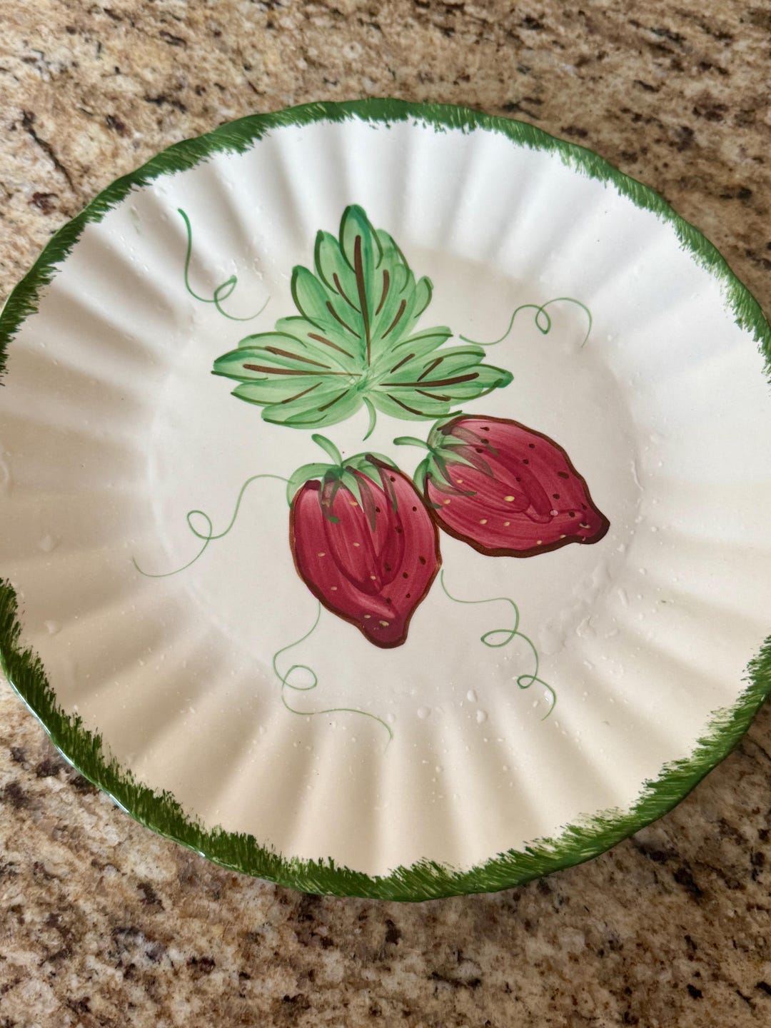 Blue Ridge Southern Pottery Wild Strawberry Pattern Hand-painted ...