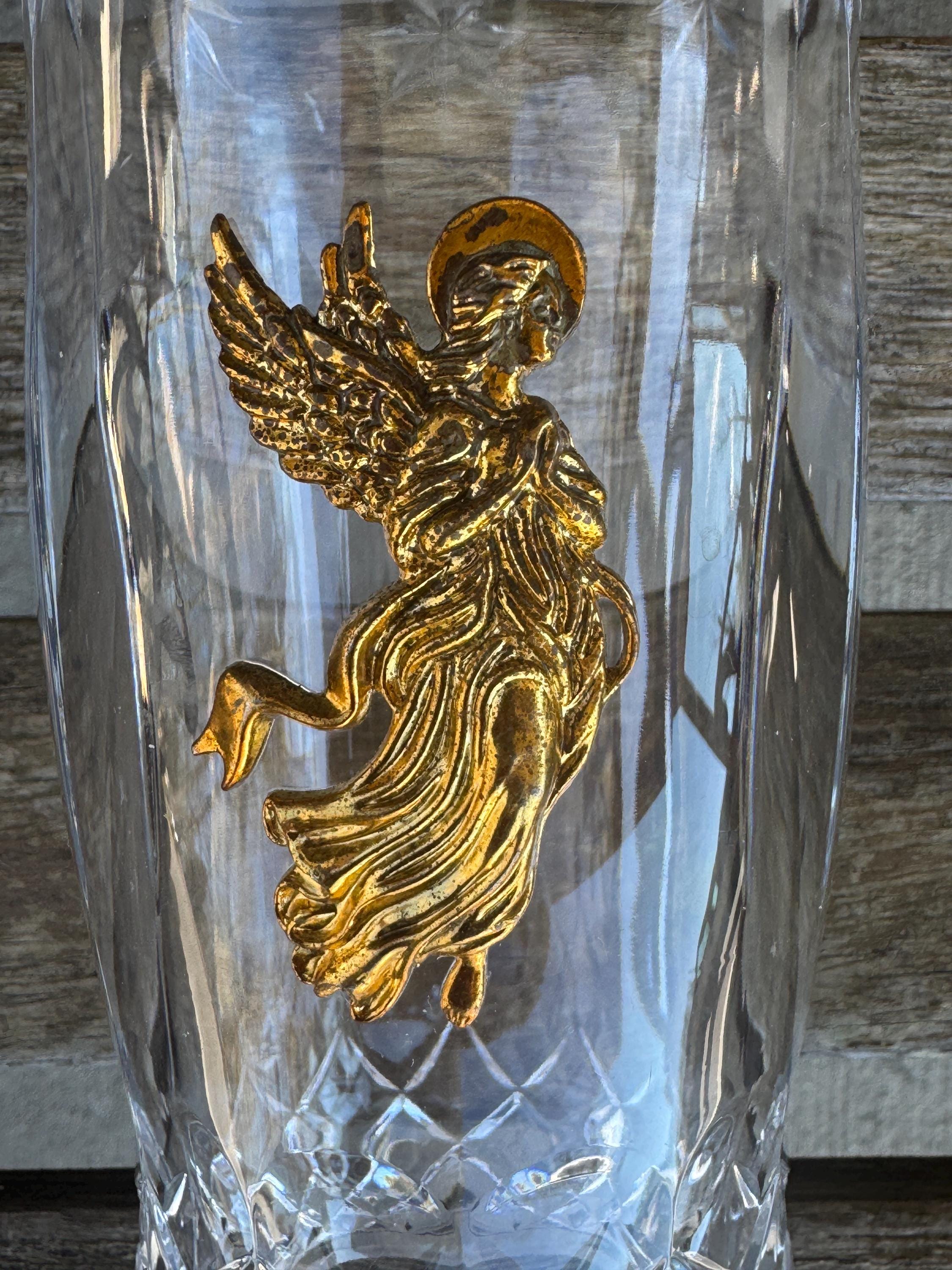 ヴィンテージ ボヘミアン リードクリスタル キャンドルホルダー