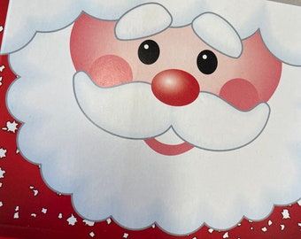 Cajas de regalo navideñas vintage de Papá Noel, cajas navideñas para envolver Navidad, juego de 4