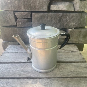 LUPA Vintage Aluminum Coffee Pot Espresso Pot T10 Small Italy Aluminum Tea Kettle Metal Retro Kitchen Decor #B7B