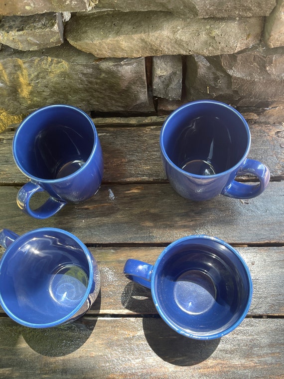 フィエスタ USA製 コバルトブルー マグカップ 4個セットンテージ 陶器