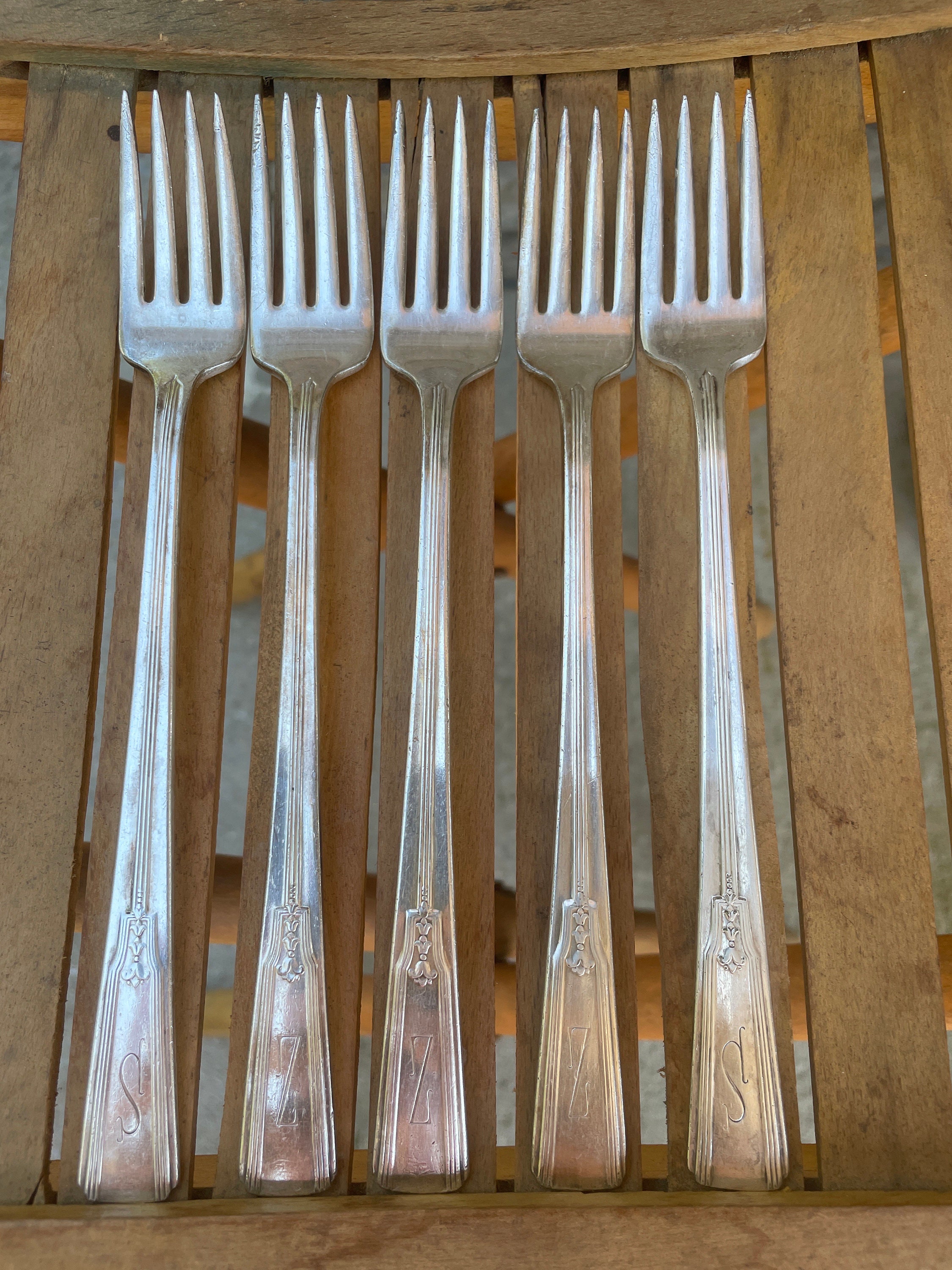 Wm Rogers Company Revelation I Extra Silverplate Forks 1938