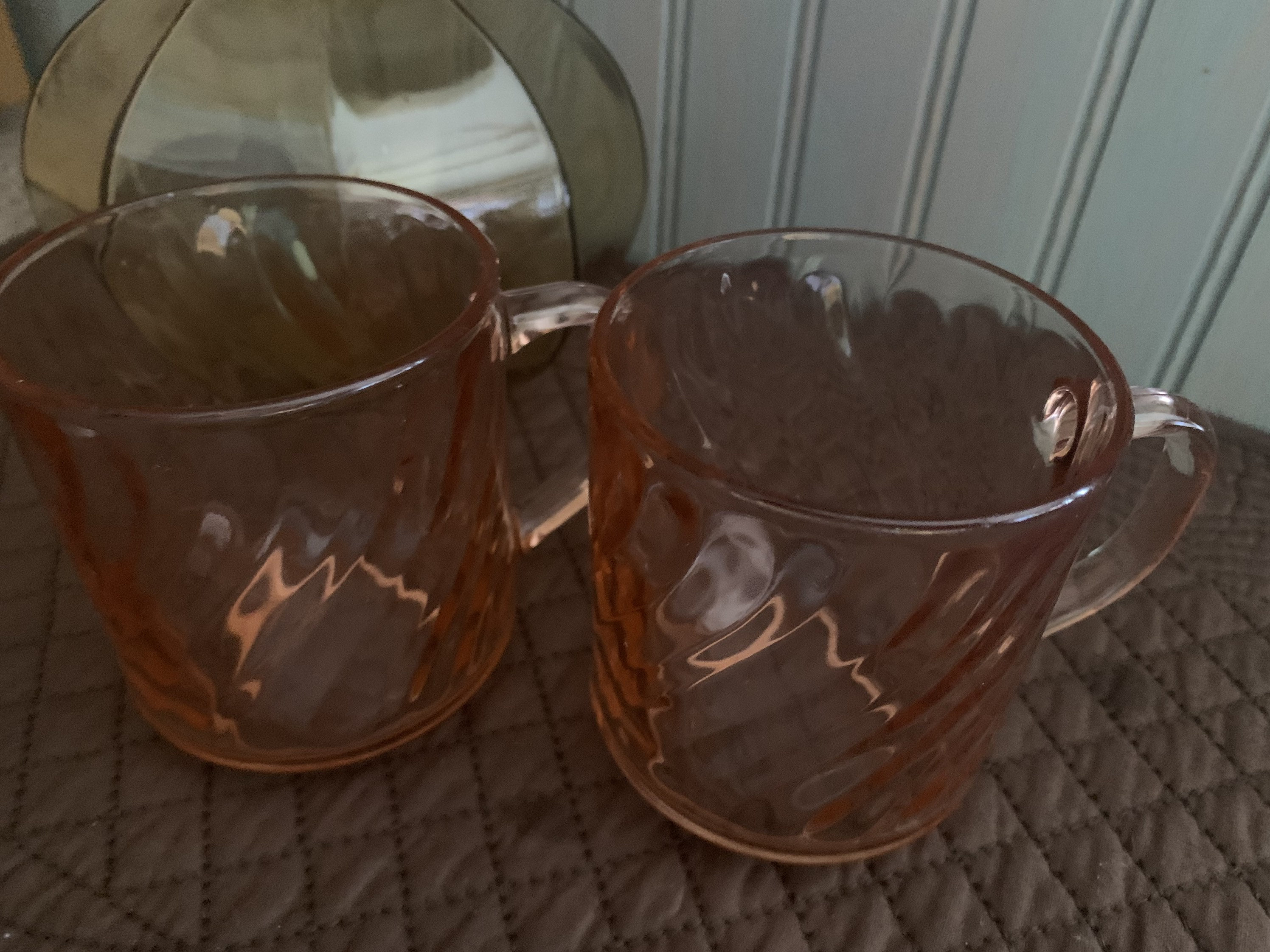 Vintage Arcoroc France Rosaline Pink Swirl Coffee Cups Pink Etsy De