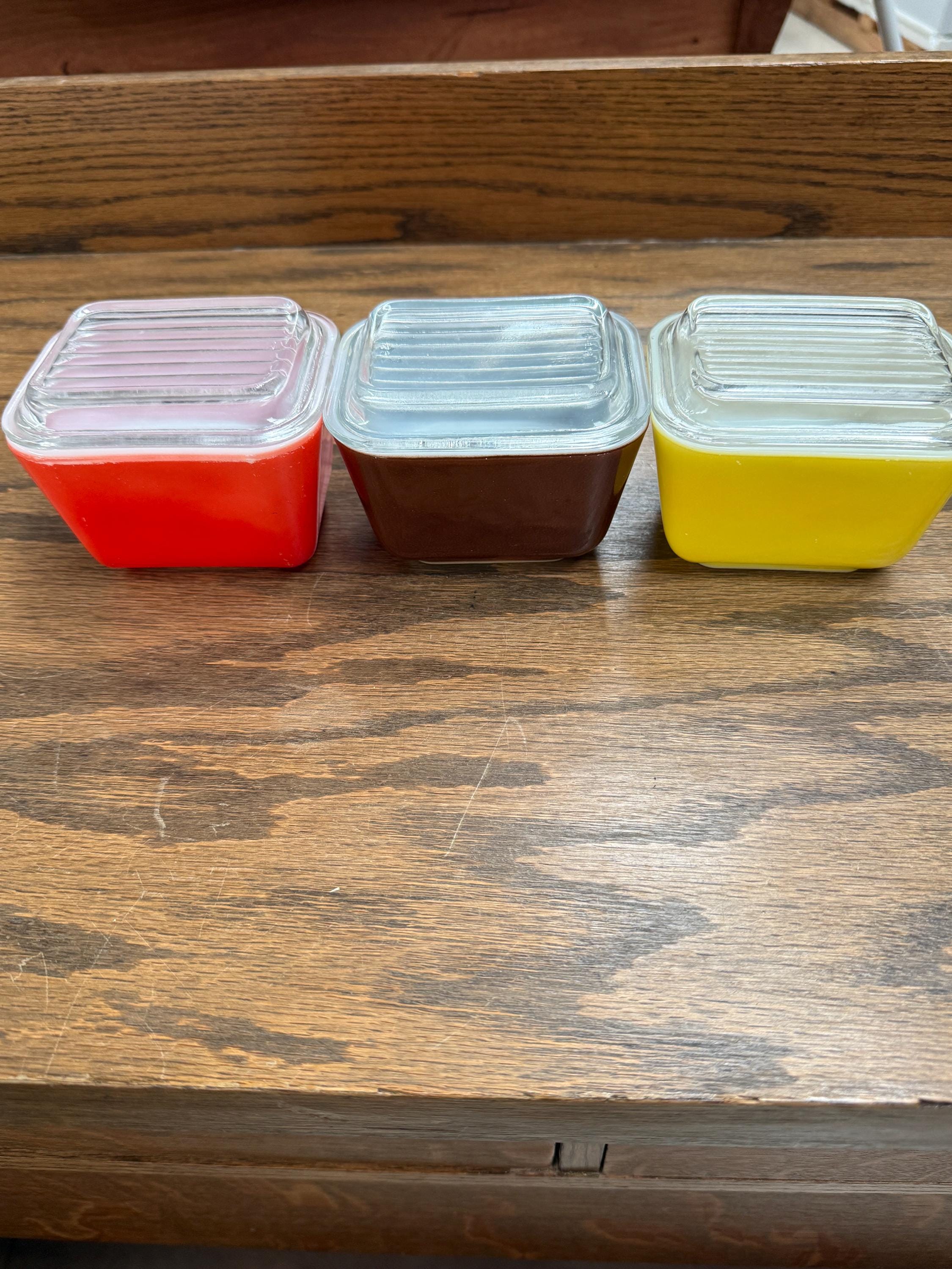 Pyrex Refrigerator Dishes Old Orchard - Etsy