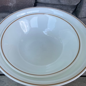Corelle Indian Summer Serving Bowls Brown Trim Mixing Bowl Vintage Batter Bowls Corning Nesting Bowls Set of 2 B8B