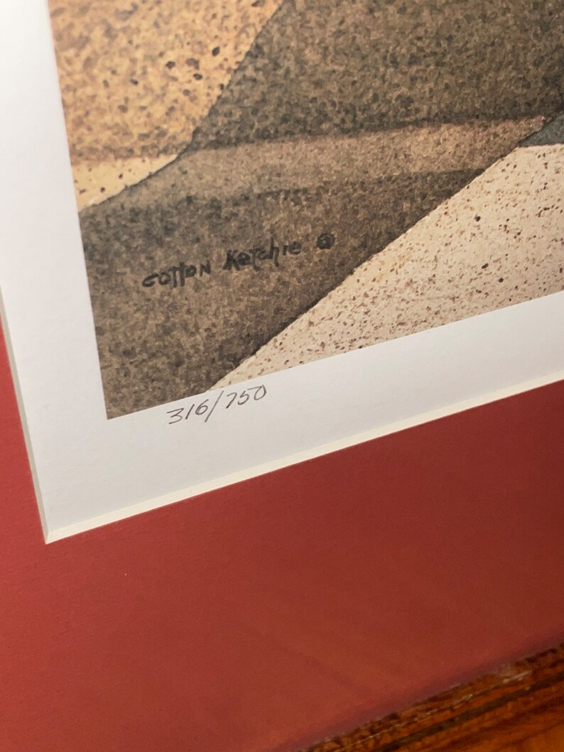 Cotton Ketchie Signed Numbered Framed Print Aunt Netties Etsy