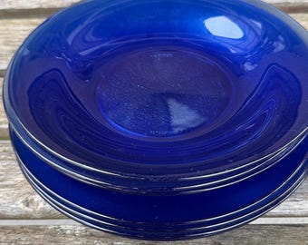 Anchor Hocking ヒートプルーフボウル皿　5枚セット Vintage Anchor Hocking Fire-king Cobalt Blue Mixing Bowls – 1 Qt
