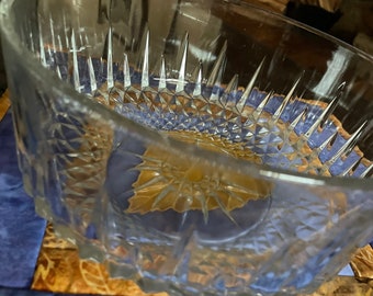 Arcoroc USA Diamanté Starburst Glass Serving Bowl