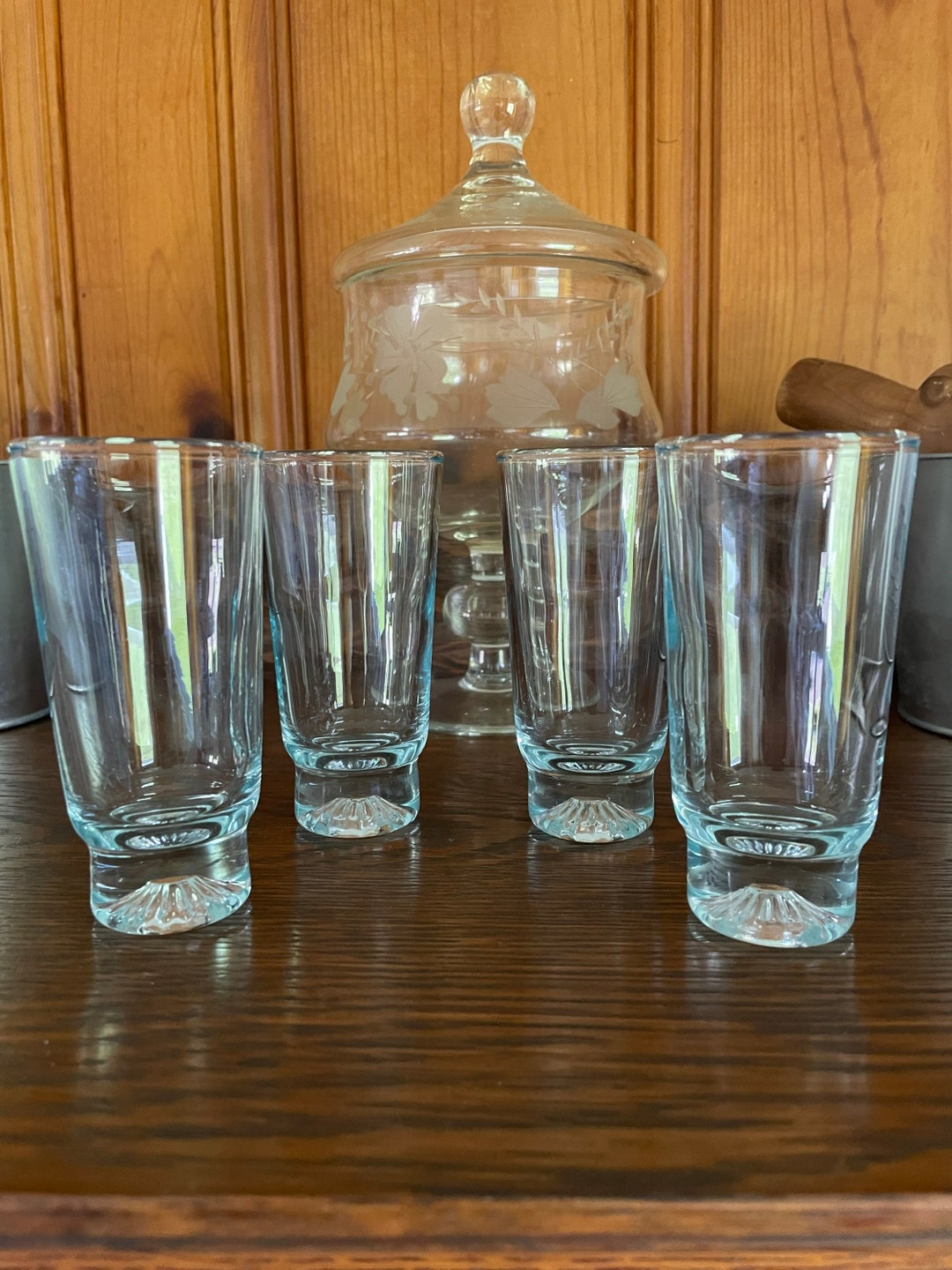 Star Sapphire Duz Crystal Juice Glasses Duz Detergent Blue Juice