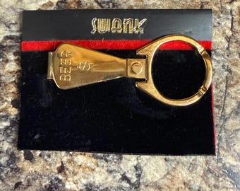 Vintage 1970’s Swank Money Clip Beer Can Poptop Style: Gold Tone Men's Jewelry Mid Century
