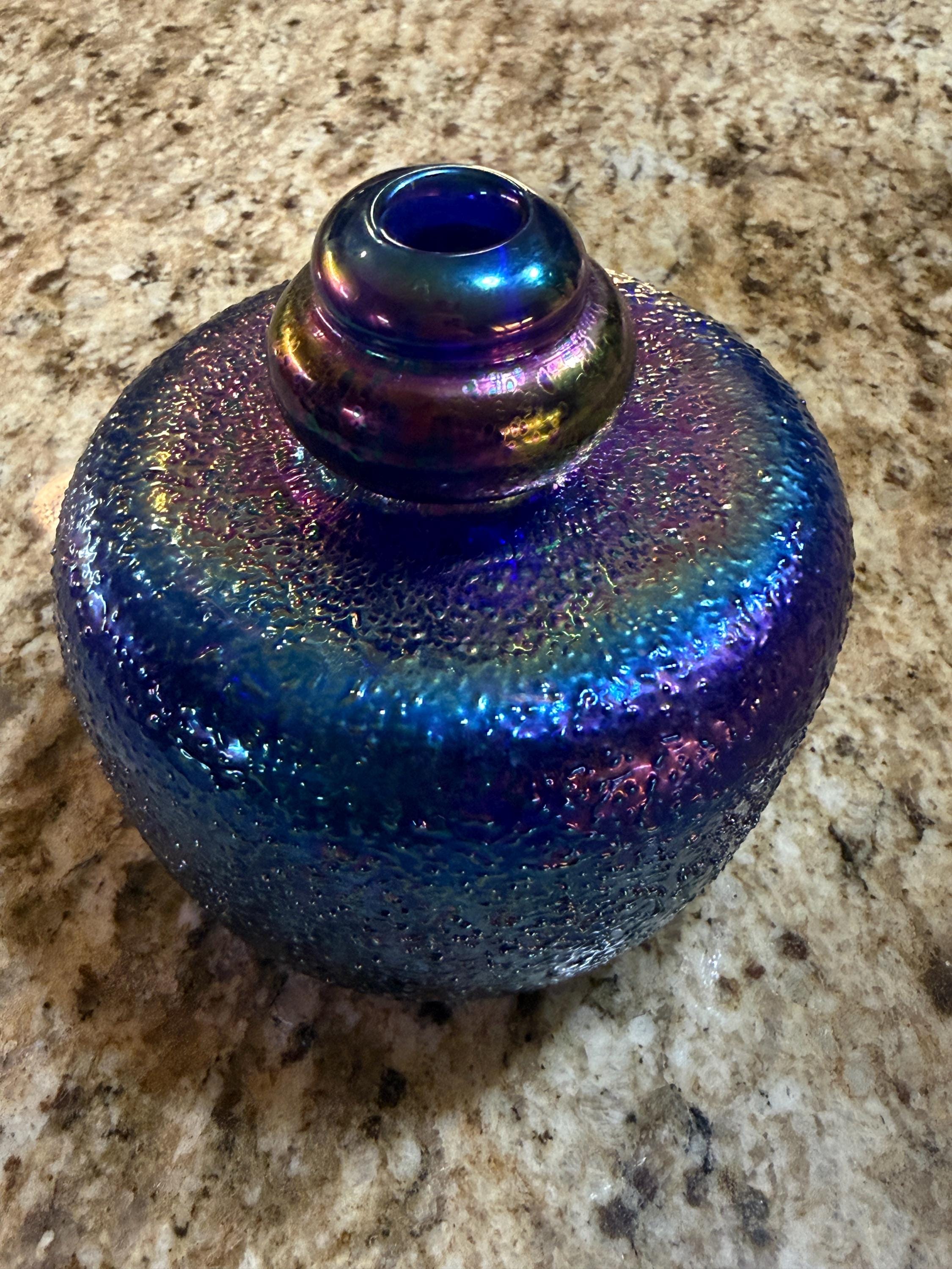 展示品 コスタボダ アーティストコレクション B.ヴァリーン ギャラクシーブルー Kosta Boda Blue Vase - Etsy