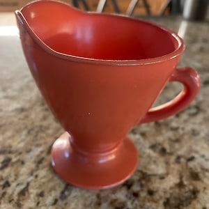 Crémier rouille Ovide, noisette, pichet à lait platonite, ton moderne, crémier à café vintage des années 1940, BIN P READ