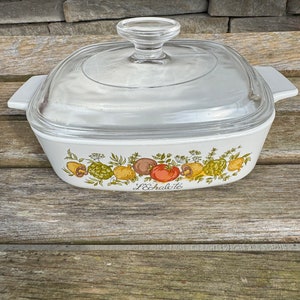 Corning Ware Auflaufgerichte Spice of Life L’Echolate A-1-B 1 Quart Vintage Corning Ware Backform mit Deckel B8B Lesen Sie Details