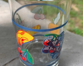 Libbey Crisa Fruit Basket Juice Glasses Libbey Crisa Water Glasses Vintage 1990’s Corelle Coordinates Sold per Item 8 Juice 2 Water T5