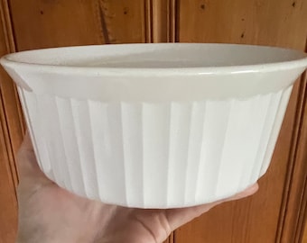 Corning Ware Casserole Dish F-5-B With Lid L French White