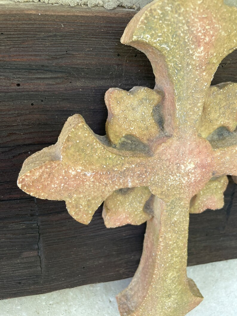 Hayes Parker Sand Art Cross Artist Signed Religious Wall Etsy