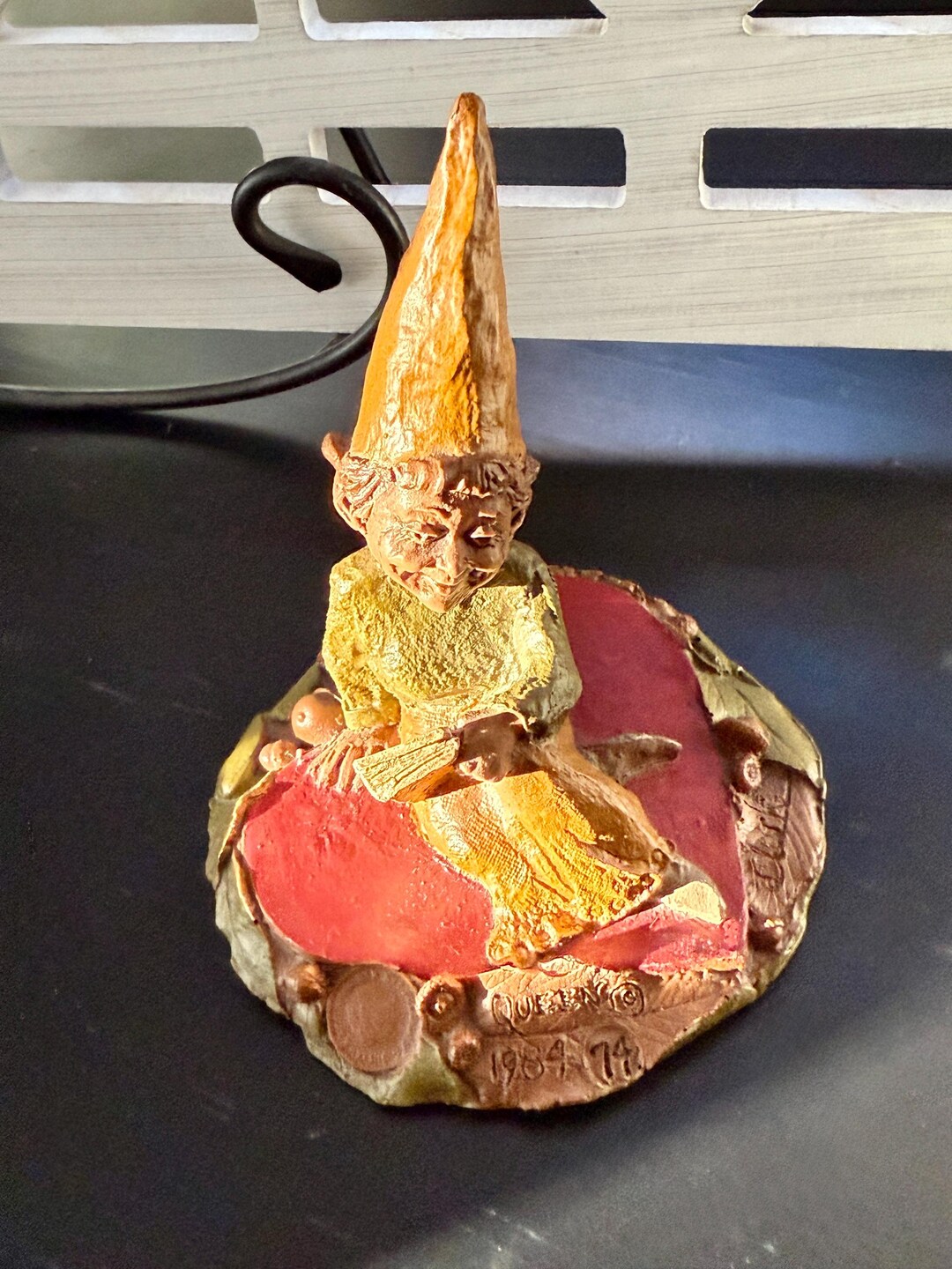 Vintage 1984 Tom Clark Gnome Figurine Named Queen Folk Art Statue