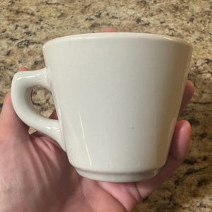 Mayer Pottery Diner Mug 457 White Beaver Falls China Vintage 1957 Restaurant Diner Ware Mug Vitrified China Teacup 6 oz Coffee Cup C1