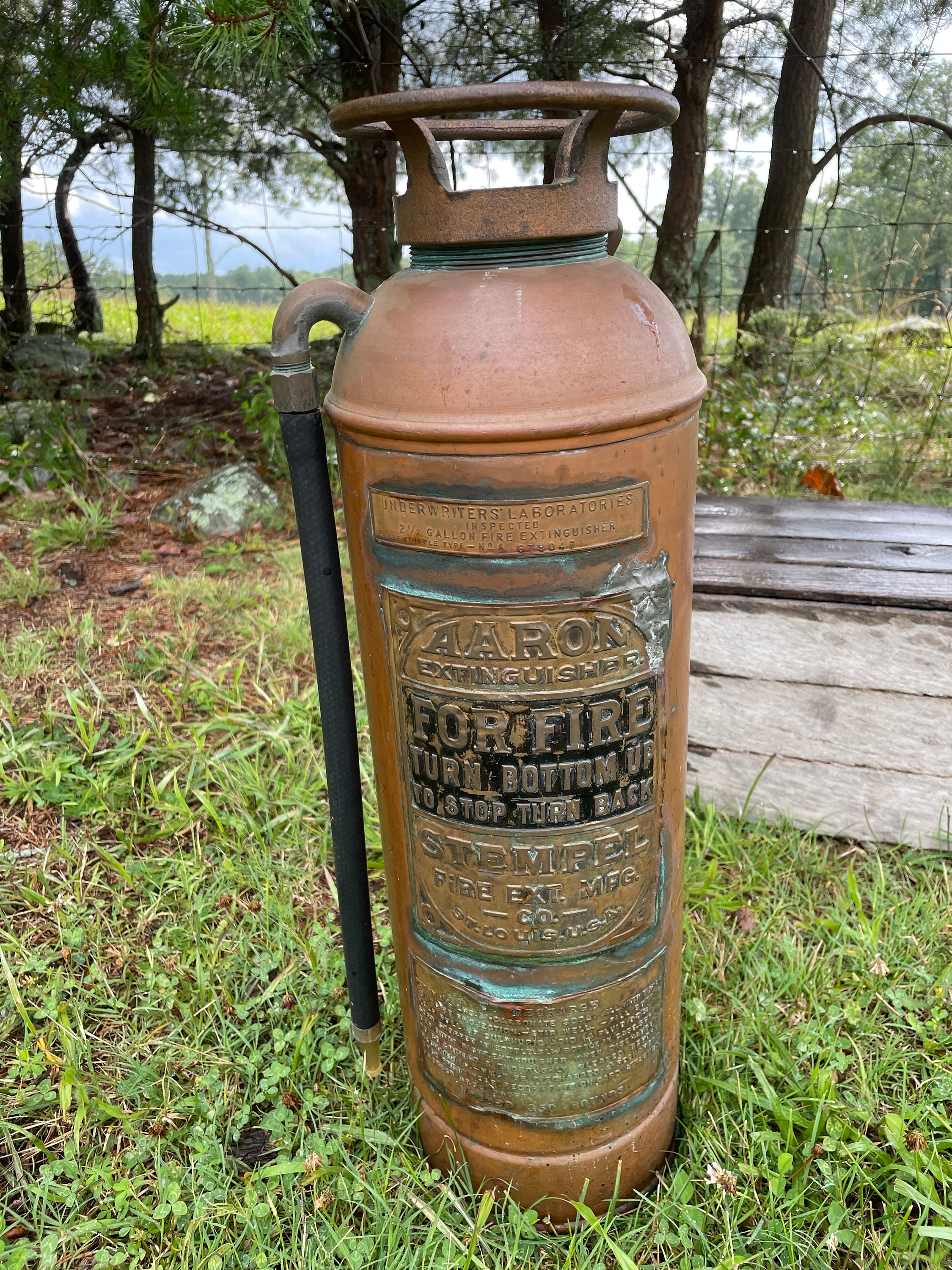 Antique fire sales extinguisher