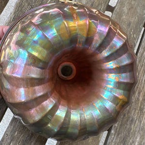 Vintage Copper Jello Mold Daewoo Diamond Design Double Wall Farmhouse Kitchen Decor