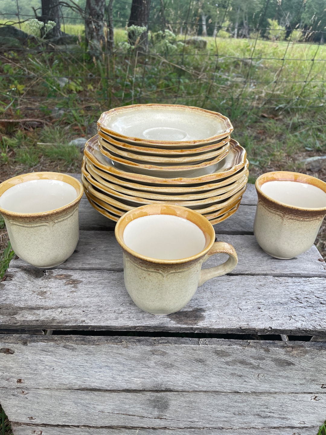 Mikasa Whole Wheat Stoneware: E 8000 Rustic Farmhouse Replacements