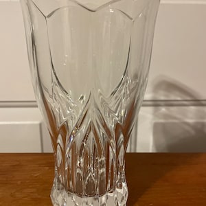 Cut Crystal Vase Arc International Cristal D’Arques Ancona France Lead Crystal Vase
