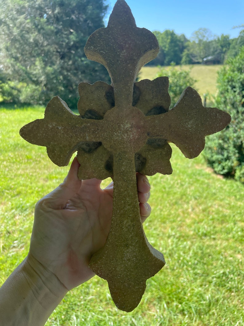 Hayes Parker Sand Art Cross Artist Signed Religious Wall Etsy