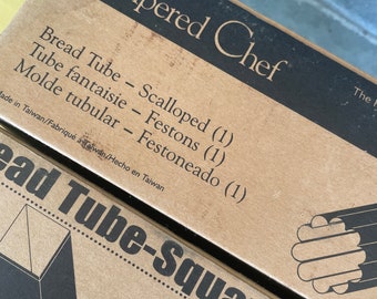 Pampered Chef Bread: geschulpte en vierkante bakvormen - NOS Set