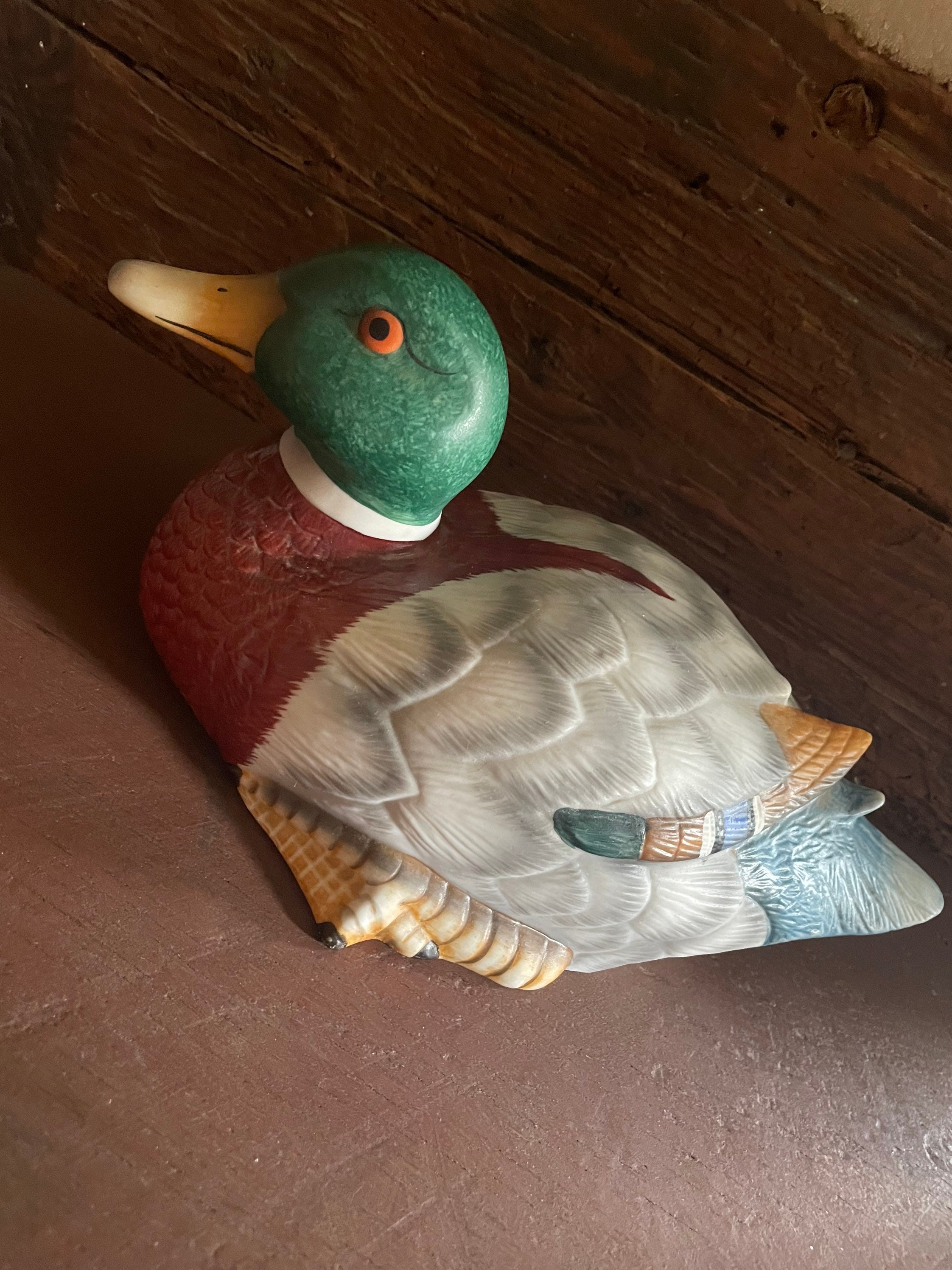 Porcelain Life Like Duck 9 in Man Cave Decor Gift