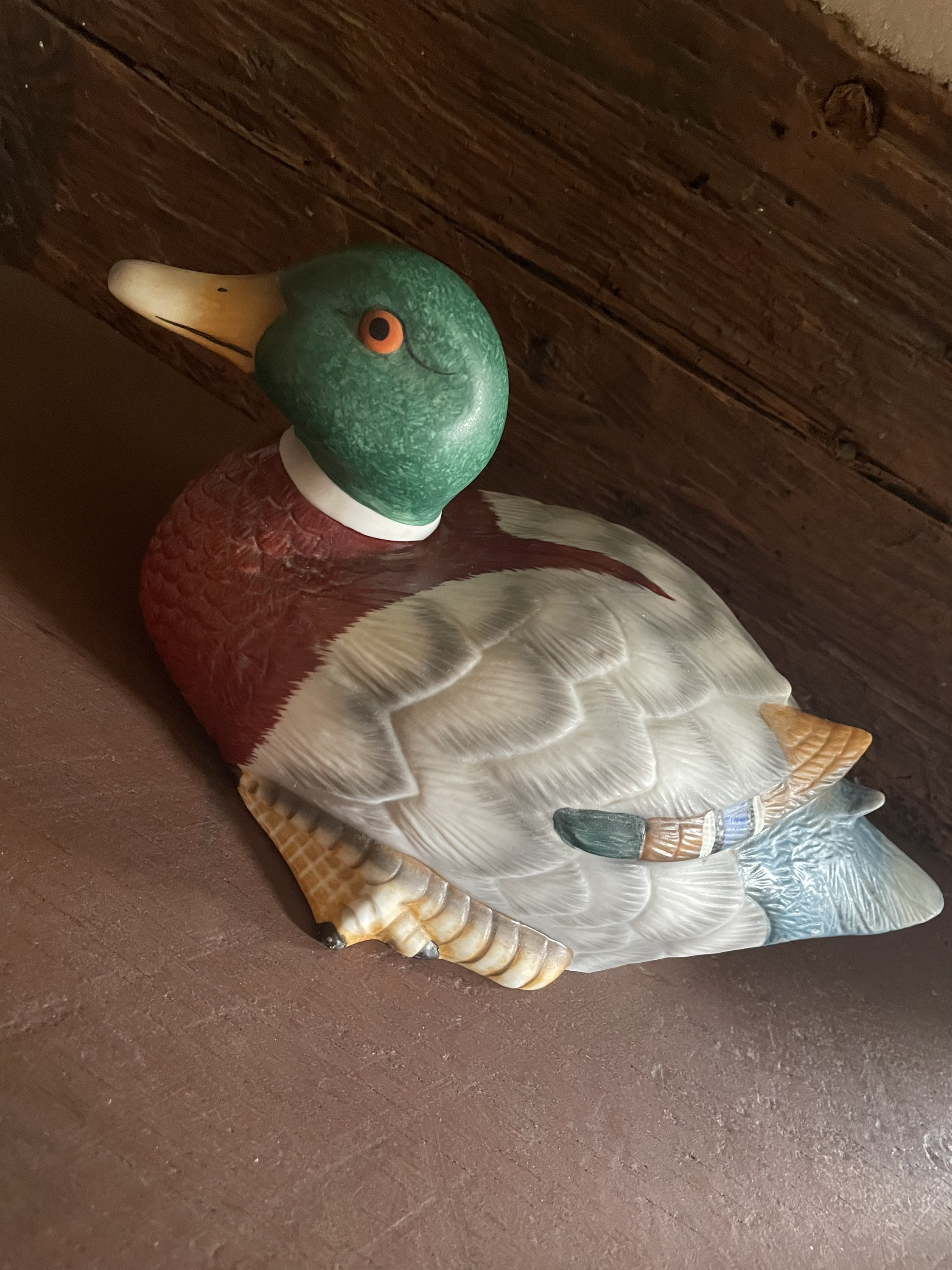 Porcelain Life Like Duck 9 in Man Cave Decor Gift