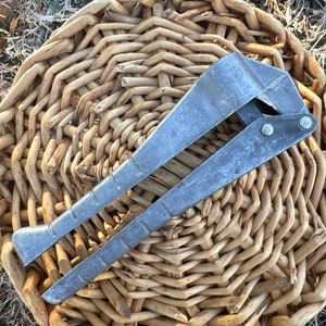 Vintage EKCO knoflook-uienpers Smaak gegoten aluminium Nog een EKCO-product VS boerderij keuken decor B1F