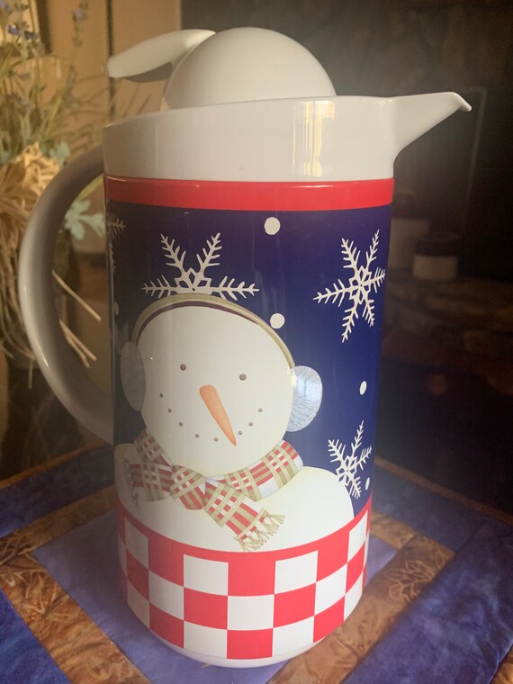 OGGI Coffee Carafe Vintage Insulated Coffee Pot Snowman Etsy