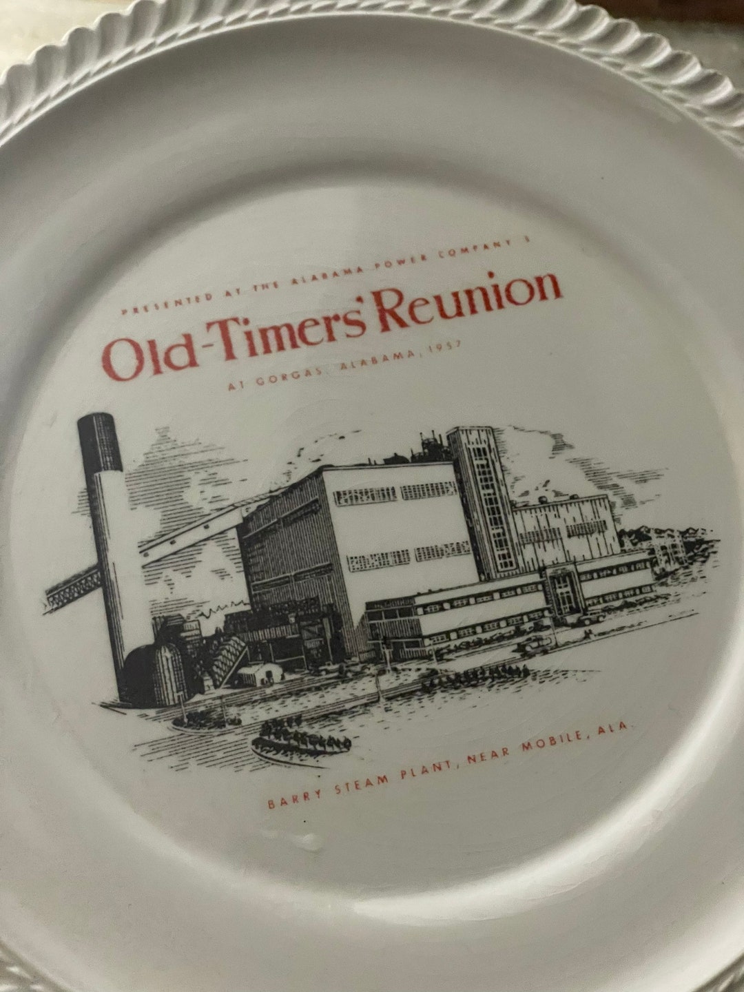 Alabama Power Company Plate: Barry Steam Mill, Mobile Alabama 1957 - Etsy