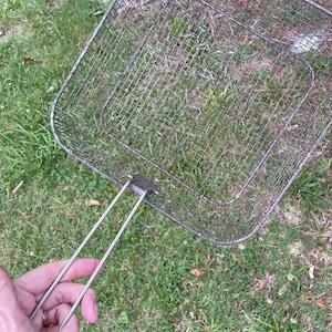Vintage Strainer Deep Fry Basket Square Folding Handle Cookware Handheld Mesh 1930&#39;s-1940&#39;s Kitchen Tools Kitchen Gadgets #B7B