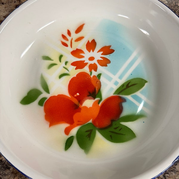 Festival of Flowers Oval Enamel Tray main image 1