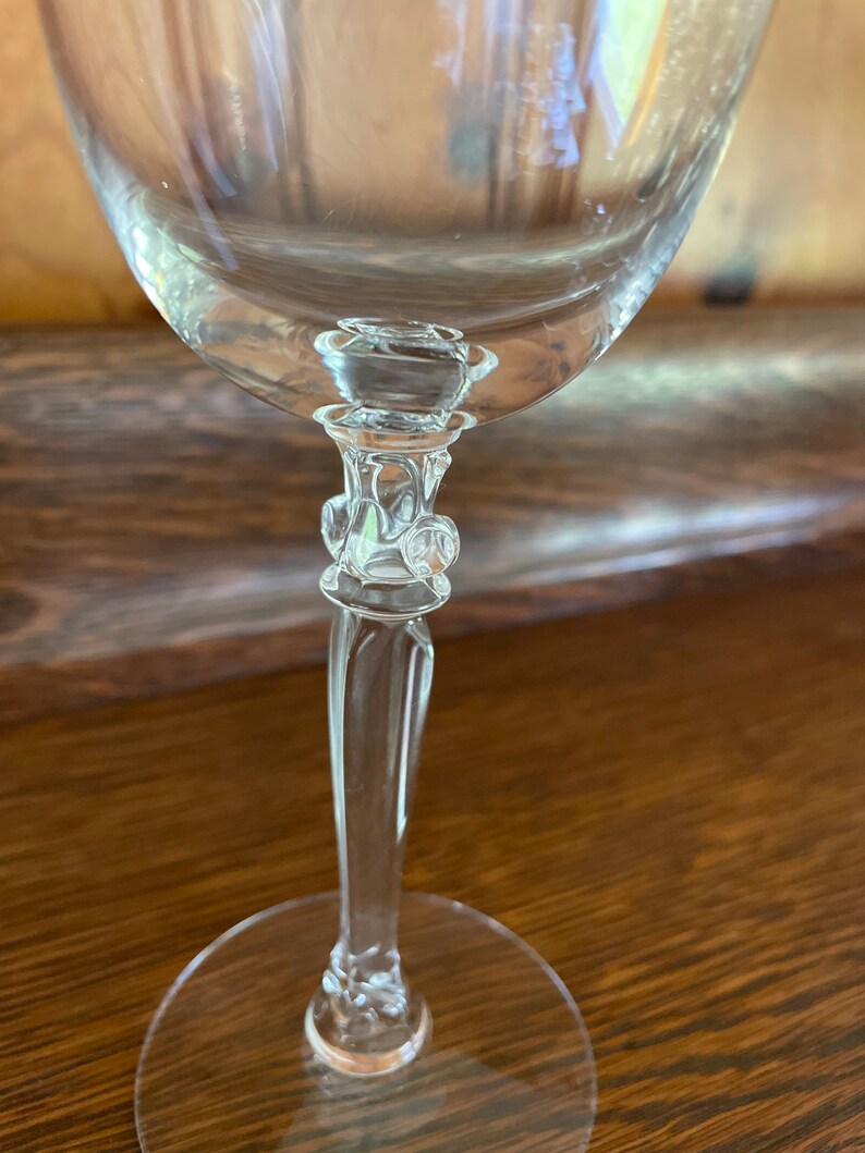 Fostoria Crystal Wine Glasses Stemware Holly Clear Fostoria Etsy