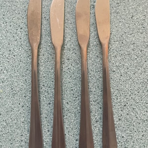Lifetime Cutlery Butter Spreaders Oyster Bay Vintage Korean Flatware Butter Knives Set of 4 READ DETAIL