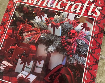 1993 Christmas Handcrafts How-To Book: Holiday Crafting Guide