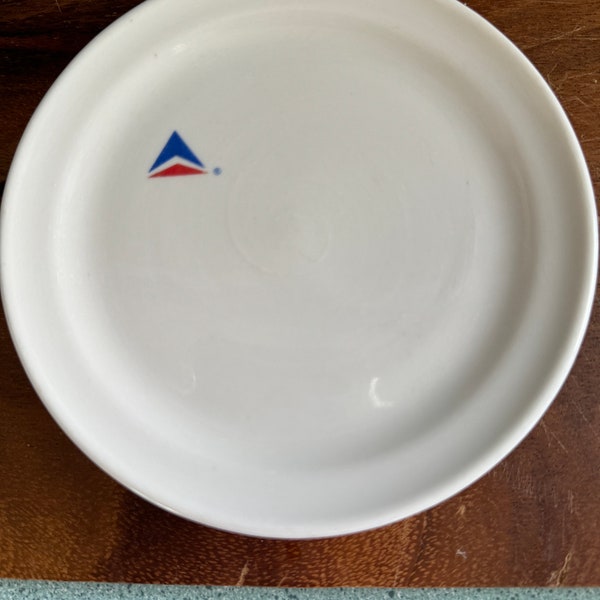 Delta Airlines Tableware USA Delta Bread Dessert Plates First Class Dinnerware Set of 4 READ DETAILS