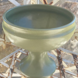McCoy Floraline Green 461 Pedestal Planter Vase MCCoy Pottery USA McCoy Pottery Vase Vintage 1960’s Planter #B2B