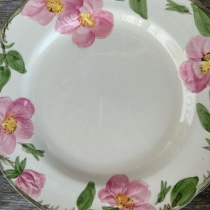 Franciscan Earthenware Desert Rose Dinnerware Pink Floral USA Pottery Vintage 1960’s Set of 8 #BS Read Details