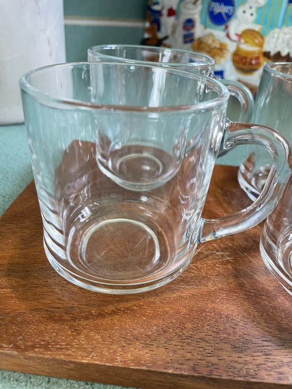 Arcoroc France Clear Glass Mugs Catering Dishes Vintage Etsy Ireland