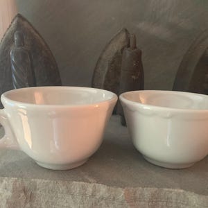 Diner Cups Sterling Vitrified China Restaurant Diner Ware Coffee Mugs Vintage Mid Century Sterling G3 Cups Set of 2 A1