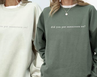 Embroidered Dermatology Sweatshirt, Esthetician Graduation Gift for Dermatologist, PA Crewneck, Dermatology Student Gift, Sunscreen Hoodie