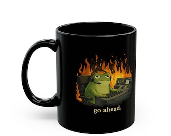 911 Dispatcher Mug, Funny Emergency Dispatcher Gift, Dispatcher 911 Gifts, Police Dispatcher Gifts, Funny Frog Meme Coffee Cup
