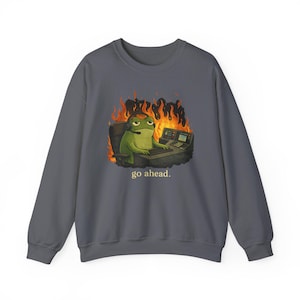 911 Dispatcher Sweatshirt, Funny Emergency Dispatcher Gifts, Frog Dispatch Shirt, 911 Police Dispatcher Gifts, Unisex Animal Meme T Shirts Charcoal