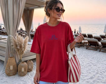Comfort Colors® A little Crabby Shirt, Minimalist Beach T-shirt, Funny Crab Shirt, Coastal Summer Aesthetic Shirt, Funny Beach Shirt